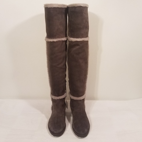 🆕️ FRYE OVER THE KNEE SHEARLING LUXURY BOOTS - Picture 5 of 8